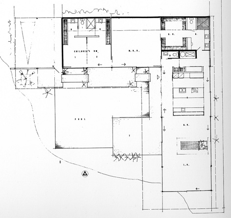 case study house 22 floor plan