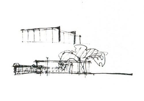 Sketch by Mies